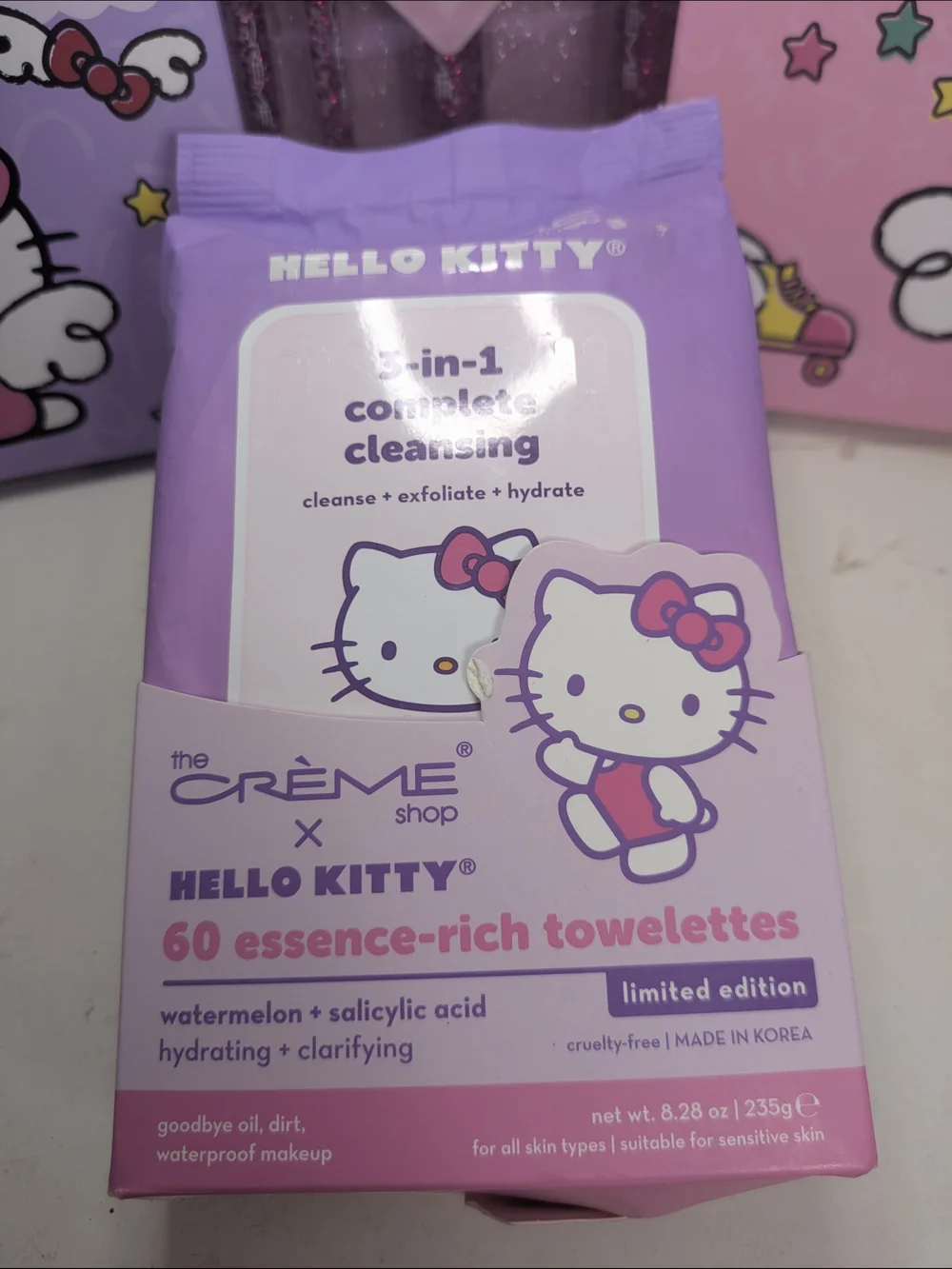 Hello Kitty x The Crème Shop Beauty Bundle Brush Set Sheet Masks & Cleansing Wip